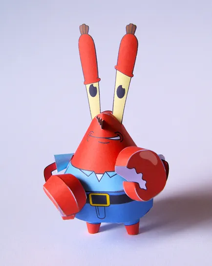 Jucării din hârtie - SpongeBob cu propriile sale mâini (mâini) Jucării din hârtie - SpongeBob cu propriile sale mâini
