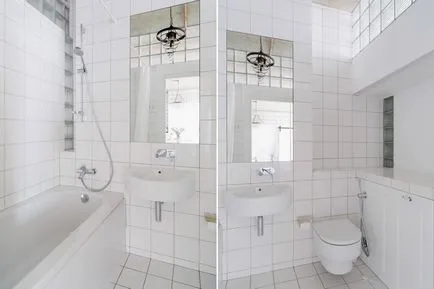 Interiorul o baie mică cu WC 83 fotografie idei de design