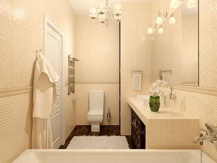 Interiorul o baie mică cu WC 83 fotografie idei de design