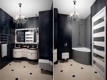 Interiorul o baie mică cu WC 83 fotografie idei de design