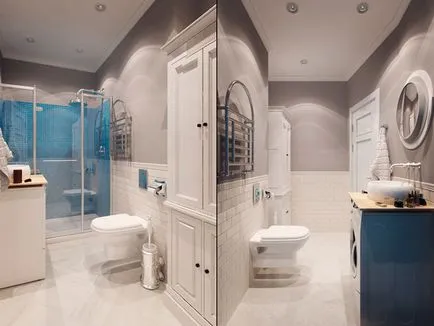 Interiorul o baie mică cu WC 83 fotografie idei de design