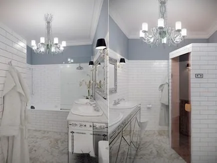 Interiorul o baie mică cu WC 83 fotografie idei de design