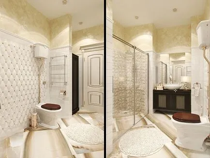 Interiorul o baie mică cu WC 83 fotografie idei de design