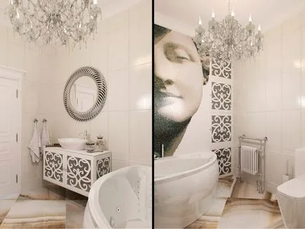 Interiorul o baie mică cu WC 83 fotografie idei de design
