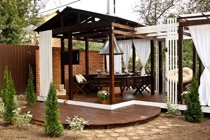 Mobilier de grădină cu mâinile lor din materiale de resturi