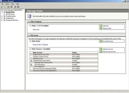 Ca manager de server în sistemul de operare Longhorn schimbare administrare servere (partea 1)