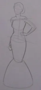 Cum de a desena o fată într-o rochie (remiză) Cum de a desena o fată într-o rochie
