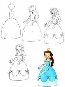 Cum de a desena o fată într-o rochie (remiză) Cum de a desena o fată într-o rochie