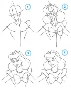 Cum de a desena o fată într-o rochie (rochie de femeie în etape) Cum de a desena o fată într-o rochie