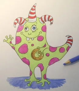 Cum de a desena un monstru trage etape creion, copilul meu (creion) Cum de a desena un monstru trage etape creion, copilul meu
