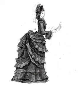 Cum de a desena o fată într-o rochie (rochie de femeie în etape) Cum de a desena o fată într-o rochie