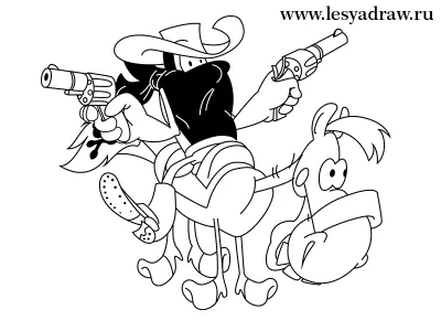 Cum de a desena un cowboy pe un cal de m sovietic (cum să atragă un cowboy) Cum de a desena un cowboy pe un cal de m sovietic