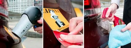 Cum pentru a lipi un autocolant pe sticlă și corpul mașinii (masina) Cum pentru a lipi un autocolant pe sticlă și caroseria vehiculului