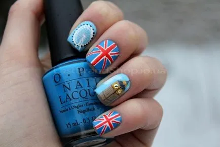 Cum să atragă unghiile pavilion britanic (cuie) Cum să picteze unghiile de pavilion britanic