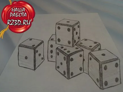 Cum de a desena un model pe hârtie 3d (trage de hârtie de desen) Cum de a desena un desen 3D pe hârtie