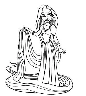 Cum să atragă Rapunzel creion în etape 1