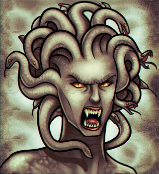 Cum de a desena etapele Medusa (ca etape tragerea la sorți) Cum să atragă pas cu pas Medusa