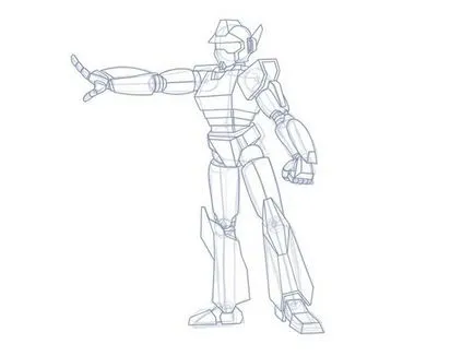 Cum de a desena un pas cu pas de robot (trage) Cum de a desena un pas cu pas de robot