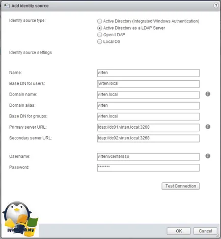 Cum se configurează serverul SSO în VirtualCenter vmware, stabilind ferestre și servere Linux (Windows) Cum se configurează serverul SSO în VirtualCenter vmware, ferestre de configurare a serverului și Linux