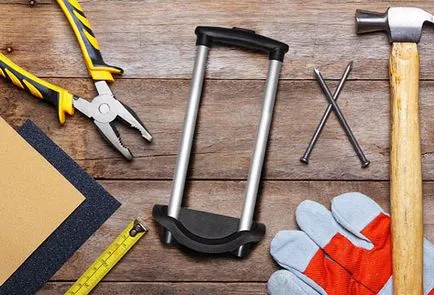Ca mâner valiza reparate folosind instrumente disponibile (reparații) Cum pentru a repara un mâner valiza cu ajutorul mijloacelor improvizate