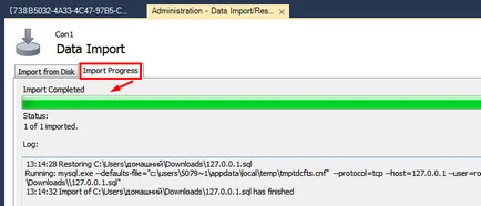 Cum de a muta baza de date MySQL