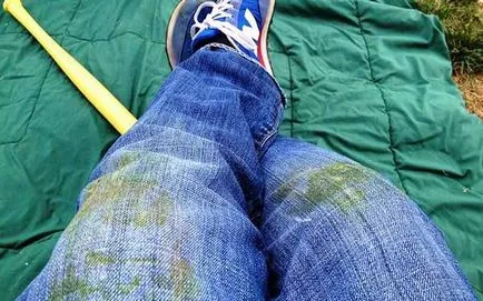 Cum să se spele blugi cu pete de iarbă decât să aducă (ca să se spele pata blugi iarba se retrage de spălare) Cum să se spele blugi cu pete de iarbă decât să aducă un