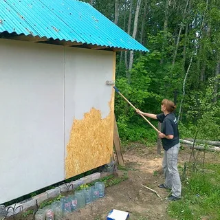 Cum să picteze fațada casei cu mâinile lor fotografie, pregătirea pentru pictura selecție fațadă și vopsea