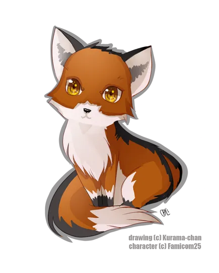 Cum de a desena treptat Fox anime, creioane si vopsele
