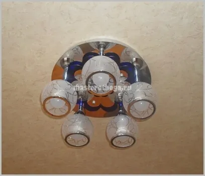 Cum să stea un candelabru cu tine o curea (pentru a închide bara candelabru) Cum să stea un candelabru cu tine o curea