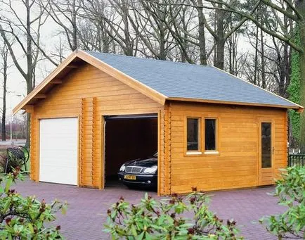 Cum de a construi un garaj pe un teren de tipuri de structuri și materiale, casa de vis (vizualizare gaură în fotografie garaj) Cum de a construi un garaj pe un teren de tipuri de structuri și materiale, casa de vis