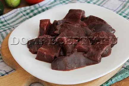 Cum de a prăji ficat de porc cu ceapa - o reteta simpla, cu o fotografie