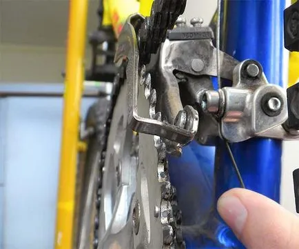 Cum se configurează un schimbator de viteze de viteză față pe bicicleta (comutator) Cum se configurează un schimbator de viteze de viteză față pe bicicleta