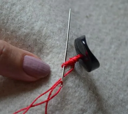 Cum să coase un buton, butonul de pe tija de straturi sau straturi