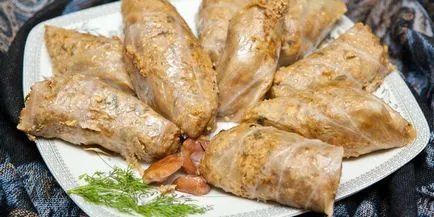 Cum de a găti frunze de struguri Dolma, retete delicioase orientale