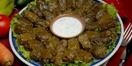 Cum de a găti frunze de struguri Dolma, retete delicioase orientale