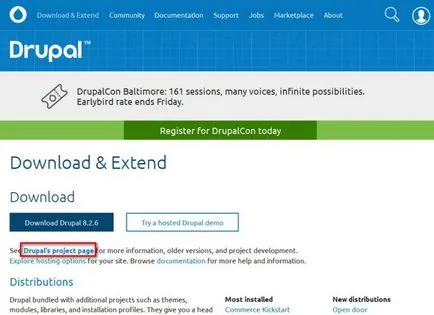 Cum funcționează și cum se instalează Drupal (Drupal) la Denver