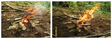 Cum se aprinde un pas foc cu instrucțiuni pas (acesta va fi mult mai ușor) Cum se aprinde un pas foc cu pas