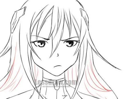 Cum de a desena o fată din anime, lessdraw (desena) Cum de a desena o fată din anime, lessdraw