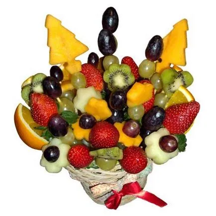Cum sa faci un buchet de fructe Cum sa faci un buchet de fructe