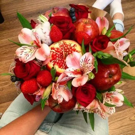 Cum sa faci un buchet de fructe Cum sa faci un buchet de fructe
