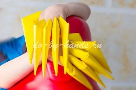 Cum de a face ghearele hârtiei cu mâinile - schema pas cu pas