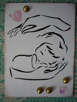 Cum sa faci un card cu un copil nou-născut cu propriile sale mâini