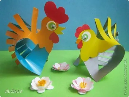 Cum sa faci un cocoș de hârtie cu mâinile (pui) Cum sa faci un cocoș de hârtie cu mâinile