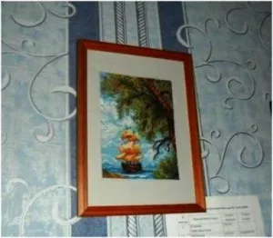 Cum sa faci o ramă foto sau broderie (mat), cu propriile sale mâini, pas cu pas fotografie
