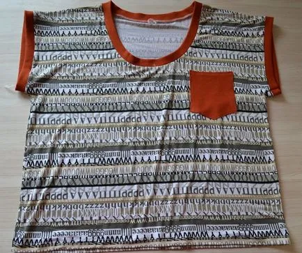 Cum să coase țesături tricotate, Cusut de T-shirt pentru femei de țesături tricotate