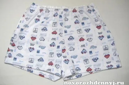Cum să coase pantaloni scurți pantaloni scurți un model pentru copii și tăiat, de îngrijire a nou-născutului