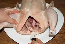 Cum de a elimina scheletul de pui - o rețetă cu pas cu pas fotografii (coloana vertebrală) Cum de a elimina scheletul de pui - o rețetă cu pas cu pas fotografii