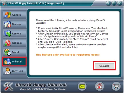 Cum să eliminați DirectX pe Windows XP vista 7 8