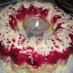 Cum de a decora un hering sub o blană de idei strat, cu fotografii - 8 linguri (idei) Cum de a decora un hering în conformitate cu o haină de blană idei cu fotografii - 8 linguri