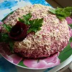 Cum de a decora un hering sub o blană de idei strat, cu fotografii - 8 linguri (idei) Cum de a decora un hering în conformitate cu o haină de blană idei cu fotografii - 8 linguri